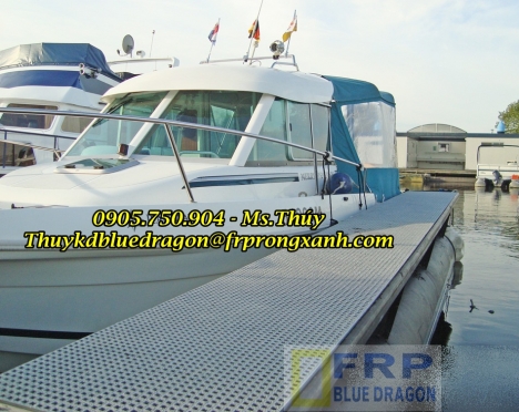 Bán tấm sàn thủy tinh frp grating, sàn thao tác xây dựng công nghiệp, sàn kháng hóa chất