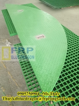 Bán tấm sàn thủy tinh frp grating, sàn thao tác xây dựng công nghiệp, sàn kháng hóa chất