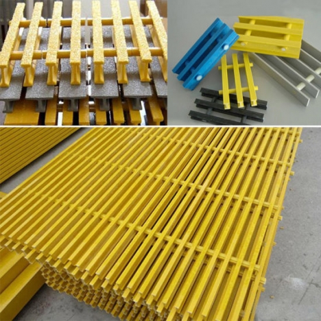 Bán tấm sàn thủy tinh frp grating, sàn thao tác xây dựng công nghiệp, sàn kháng hóa chất