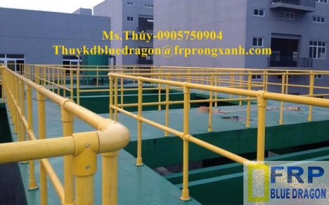 Bán tấm sàn thủy tinh frp grating, sàn thao tác xây dựng công nghiệp, sàn kháng hóa chất