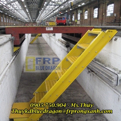 Sản phẩm tấm sàn lót ô lưới màu kháng hóa chất, chống rỉ sét, sàn thao tác trên cao