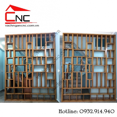 Lạ mắt với vách ngăn cnc cầu thang đẹp trong phòng khách