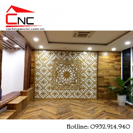 Chung cư phòng khách nên có vách ngăn cnc đẹp