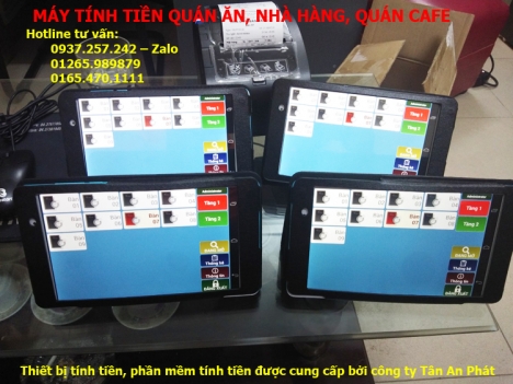 Nhận lắp đặt máy tính tiền, oder món từ xa cho quán ăn, nhà hàng