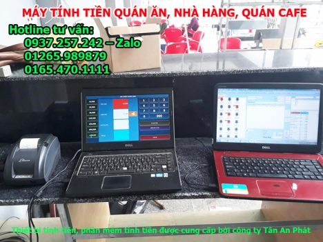 Nhận lắp đặt máy tính tiền, máy in hóa đơn cho quán ăn, nhà hàng
