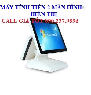 Bán máy tính tiền 2 màn hình cho quán coffee tại Hóc Môn