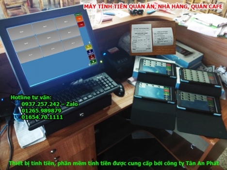 Nhận lắp đặt máy tính tiền, oder món từ xa cho quán ăn, nhà hàng