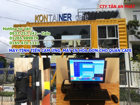 Nhận lắp đặt máy tính tiền, máy in hóa đơn cho quán cafe