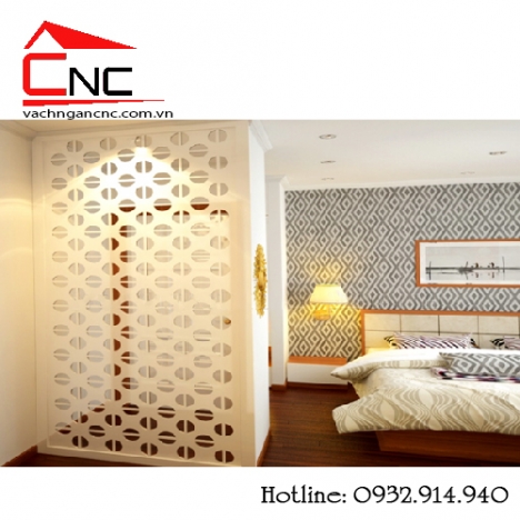 4 cách ngăn phòng ngủ bằng mẫu vách cnc hoa văn đẹp