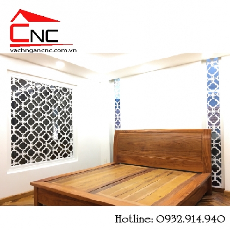 4 cách ngăn phòng ngủ bằng mẫu vách cnc hoa văn đẹp