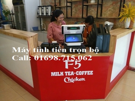 Trọn bộ máy tính tiền cảm ứng giá rẻ cho cafe - bánh ngọt - take away - milk tea 