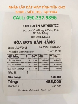 Trọn bộ máy tính tiền cho cửa hàng tạp hóa tại Bình Dương