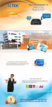 Đầu thu truyền hình kỹ thuật số của hãng TCTEK  tập đoàn TC GROUP'' thiết kế và sản xuất.'
