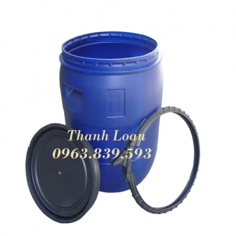 Thùng phuy nhựa 50L - thùng phuy nhựa đựng hóa chất công nghiệp