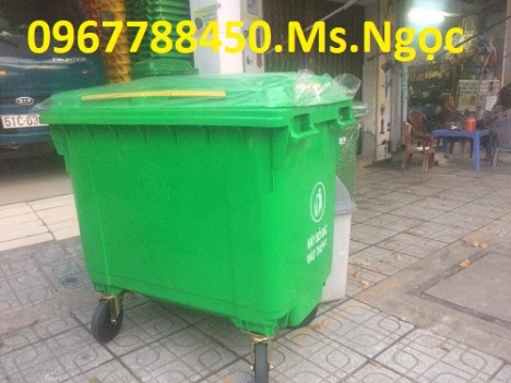 Bán thùng rác nhựa 660 lít giá rẻ