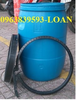 Thùng phuy nhựa 50L - thùng phuy nhựa đựng hóa chất công nghiệp