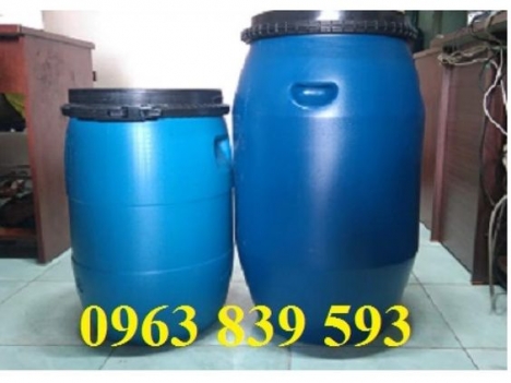Thùng phuy nhựa 50L - thùng phuy nhựa đựng hóa chất công nghiệp