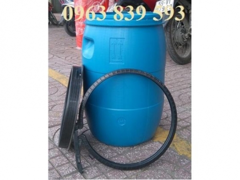 Thùng phuy nhựa 50L - thùng phuy nhựa đựng hóa chất công nghiệp