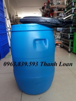 Thùng phuy nhựa 50L - thùng phuy nhựa đựng hóa chất công nghiệp