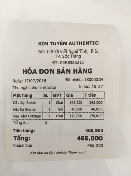 Máy tính tiền cảm ứng dùng cho shop mỹ phẩm tại Cần Thơ, Vĩnh Long