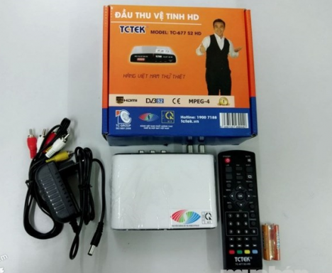 Đầu thu truyền hình kỹ thuật số của hãng TCTEK  tập đoàn TC GROUP'' thiết kế và sản xuất.'