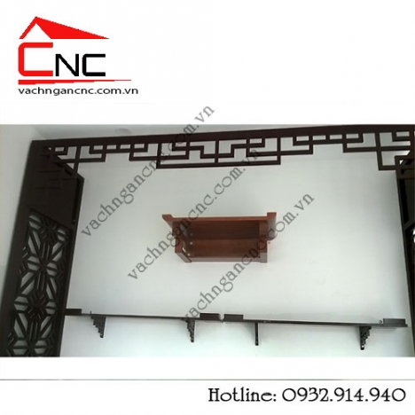 Khu vực phòng thờ và phòng khách cần có vách ngăn cnc