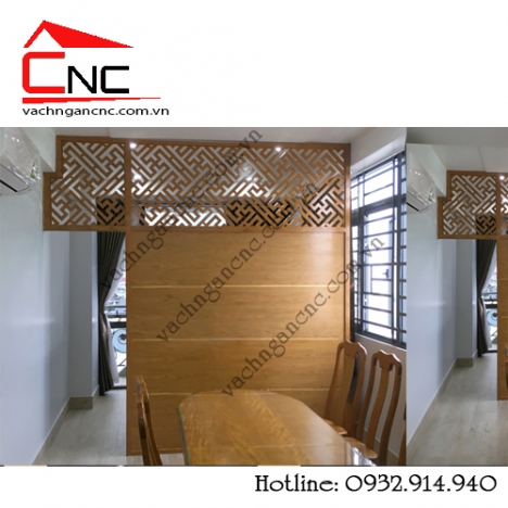 Khu vực phòng thờ và phòng khách cần có vách ngăn cnc