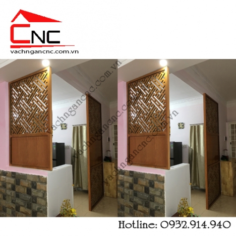 Khu vực phòng thờ và phòng khách cần có vách ngăn cnc