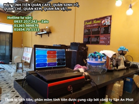 Máy in hóa đơn, phần mềm tính tiền cho quán cafe, quán kem tại Vị Thanh, Sóc Trăng