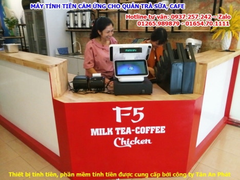 Máy in hóa đơn, phần mềm tính tiền cho quán trà sữa tại Vị Thanh, Sóc Trăng