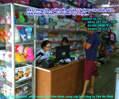 Máy in hóa đơn, phần mềm tính tiền cho nhà sách, văn phòng phẩm tại Vị Thanh, Sóc Trăng