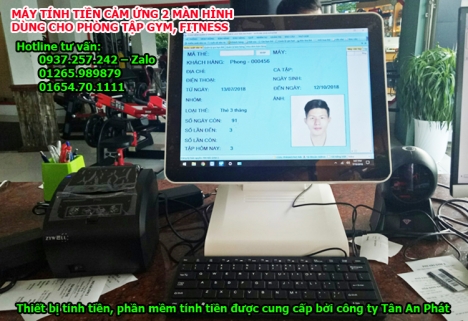 Máy in hóa đơn, phần mềm tính tiền cho phòng Gym tại Vị Thanh, Sóc Trăng