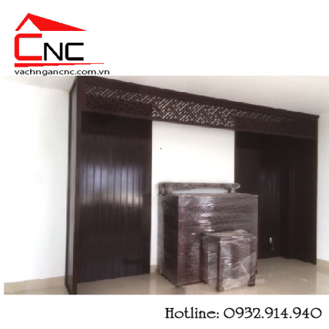Top 5 mẫu vách ngăn phòng bàn thờ bằng gỗ mộc mạc, đẹp