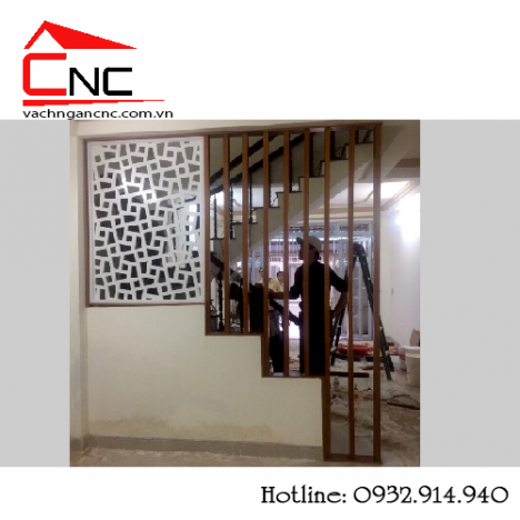 Nhận làm mẫu vách ngăn che giữa phòng khách và cầu thang cnc