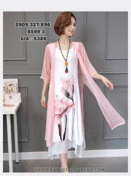 ĐẦM +ÁO KHOÁC GIẤU BỤNG THANH LỊCH B599.3