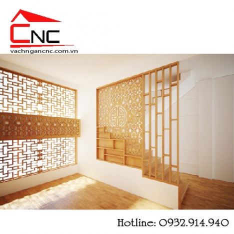 Ưu điểm nổi bật của vách ngăn cầu thang bằng gỗ đẹp