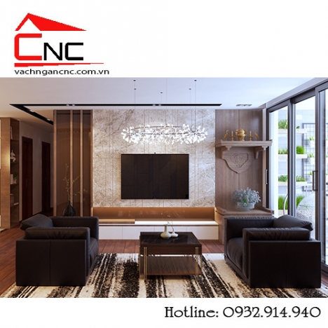 Khu vực phòng thờ và phòng khách cần có vách ngăn cnc
