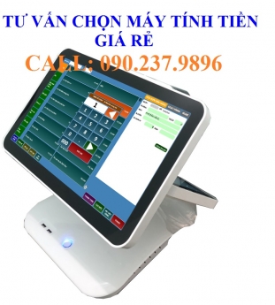 Trọn bộ máy tính tiền 2 màn hình cho quán cafe tại Cần Thơ