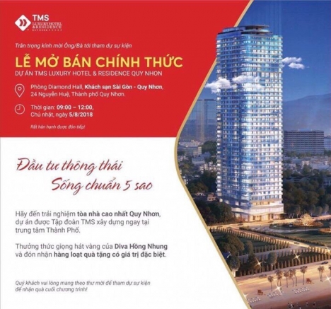 Tổ hợp Khách sạn & Căn hộ du lịch 5* TMS Luxury Hotel & Residence Quy Nhon