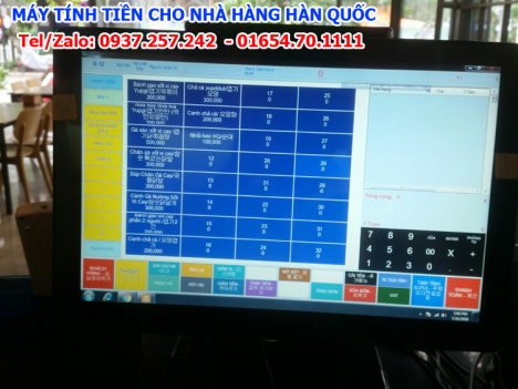 BÁN MÁY TÍNH TIỀN CHO NHÀ HÀNG HÀN QUỐC, LẮP ĐẶT TẬN NƠI