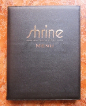 Cơ sở làm menu bìa da, làm sổ menu, làm sổ kẹp tính tiền, làm thực đơn