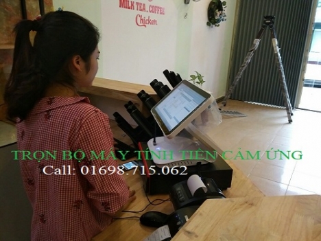 Trọn bộ máy tính tiền chất lượng cho trà sữa tại cần thơ 