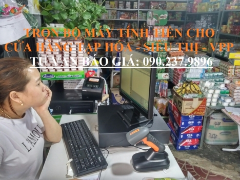 Bộ thiết bị tính tiền dùng cho cửa hàng tự chọn tại Tây Ninh