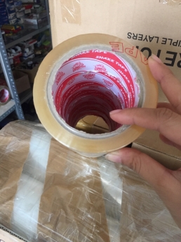 SẢN XUẤT BĂNG KEO QUẤN HÀNG CỰC DÀY, BĂNG KEO DÁN THÙNG, BĂNG KEO 5F 100 YAR ĐỦ , CỰC DÀY