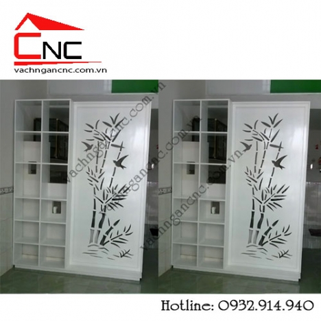 2.Liên kết hoàn hảo với vách ngăn phòng khách bằng gỗ đẹp