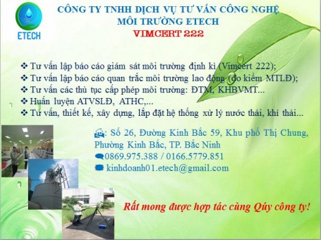 TUYỂN DỤNG NHÂN VIÊN MÔI TRƯỜNG
