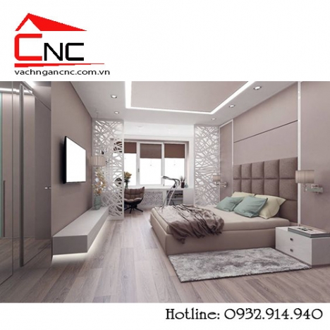 Vách ngăn phòng ngủ cnc vẻ đẹp mới trong nội thất