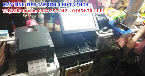 Máy tính tiền cảm ứng cho cửa hàng tạp hóa, lắp đặt tận nơi