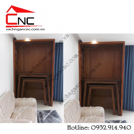 Ý nghĩa của vách ngăn cnc phòng thờ bằng gỗ trong khu vực tâm linh