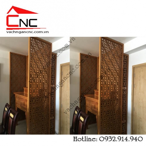 Ý nghĩa của vách ngăn cnc phòng thờ bằng gỗ trong khu vực tâm linh
